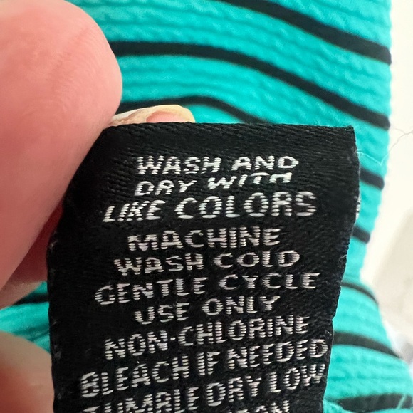 Torrid Black & Teal Textured Striped Skater Dress size 3 Cross Back Open - Picture 9 of 15